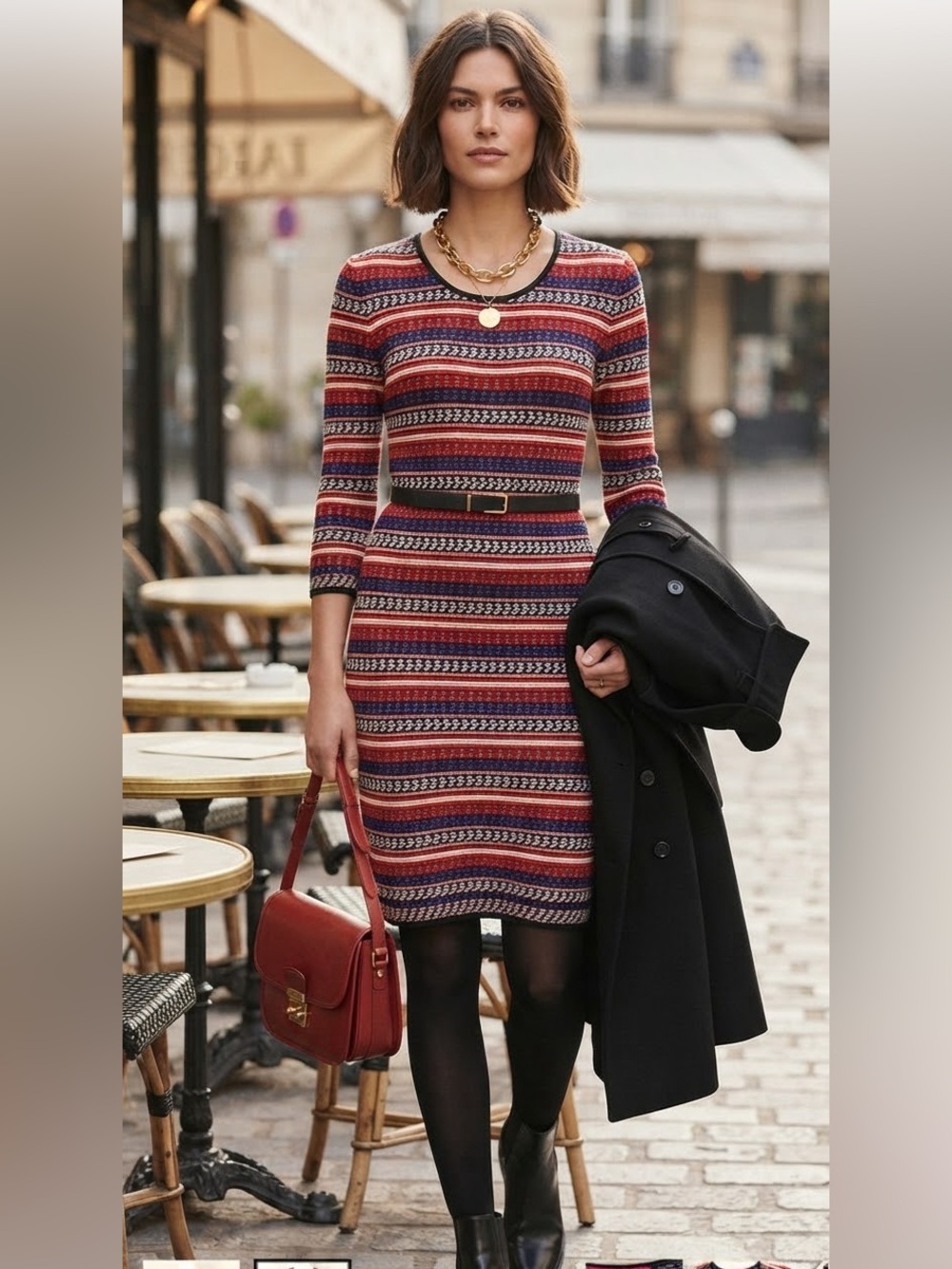 Catherine Malandrino multicolor sweater dress
